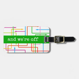 Anpassningsbar för färgpil - resagetagg bagagebricka