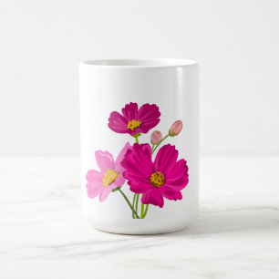 Anpassningsbar för färgstarka Bright Garden Cosmos Kaffemugg