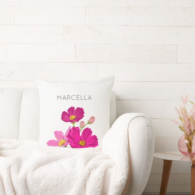 Anpassningsbar för färgstarka Bright Garden Cosmos Kudde (Soffa)