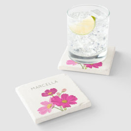 Anpassningsbar för färgstarka Bright Garden Cosmos Stenunderlägg