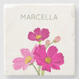 Anpassningsbar för färgstarka Bright Garden Cosmos Stenunderlägg