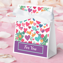 Anpassningsbar för färgstarka hjärtan presentaskar