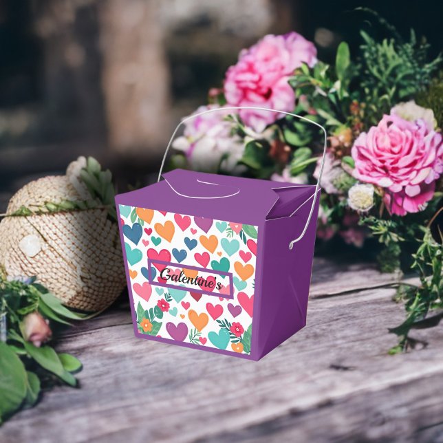 Anpassningsbar för färgstarka hjärtan presentaskar (Skapare uppladdad)