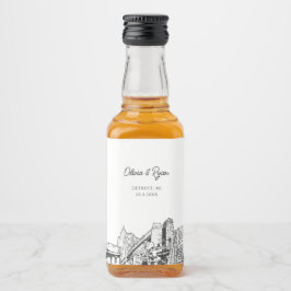 Anpassningsbar för favoritvälkomstgåva från Detroi Spritflaskor Etikett