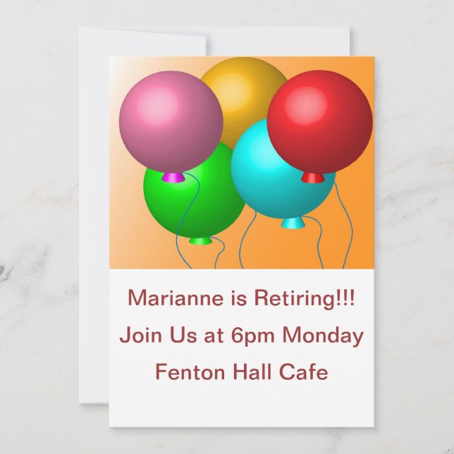 Anpassningsbar för fem födelsedagsbubblor inbjudningar (Framsida)