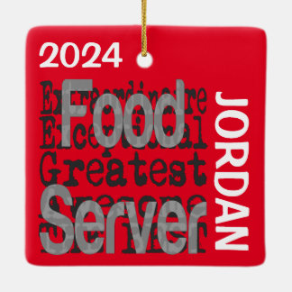 Anpassningsbar för Food Server Extraordinaire Julgransprydnad Keramik