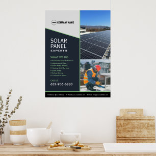 Anpassningsbar för Företagstjänster solenergi Poster