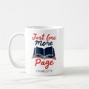Anpassningsbar för författarkod för Cute Bookworm Kaffemugg