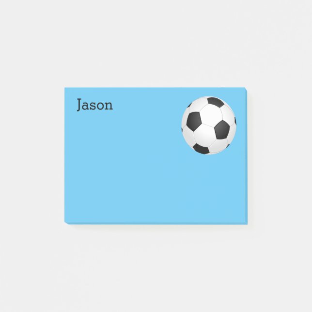 anpassningsbar för fotboll post-it block (Framsida)