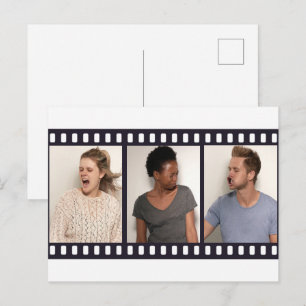 Anpassningsbar för foto Booth Film Strips Photogra Vykort