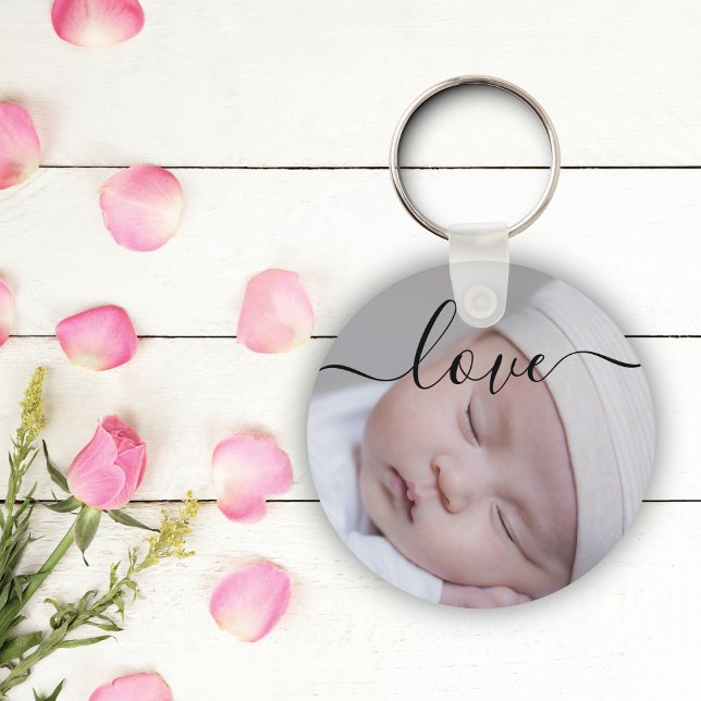 Anpassningsbar för fotopenselskript på dubbla Kärl Nyckelring (Skapare uppladdad)