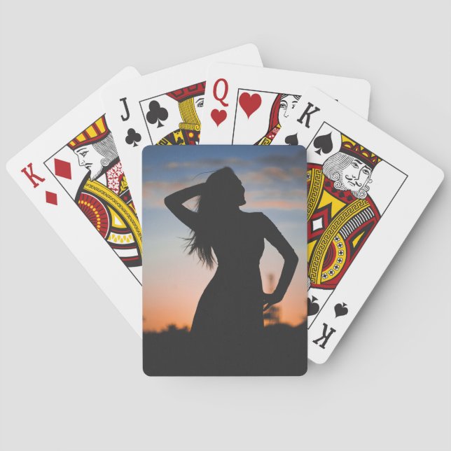 Anpassningsbar för fotoPersonlig Casinokort (Baksidan)