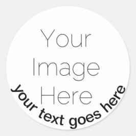 anpassningsbar för fotopersonlig Papper Runt Klistermärke