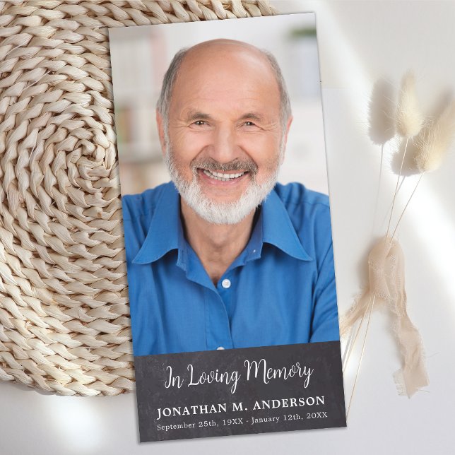 Anpassningsbar för fotosympati för Rustic Funeral  Tack Kort (Skapare uppladdad)