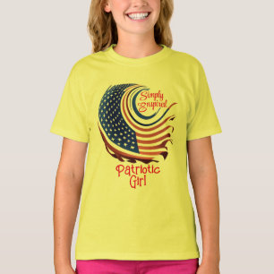 ANPASSNINGSBAR för fött patriotiskt barn/dotter T Shirt