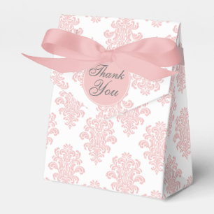 Anpassningsbar för Girly Rosa Damask Presentaskar