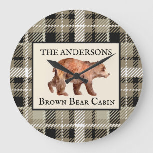 Anpassningsbar för Grönt med skidhållare med skal Stor Klocka