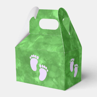 Anpassningsbar för grönt Vattenfärgsbabykläder Presentaskar