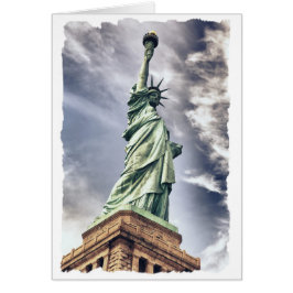 anpassningsbar för hälsning av frihetsgudinnan hälsningskort