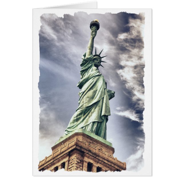 anpassningsbar för hälsning av frihetsgudinnan hälsningskort (Framsidan)