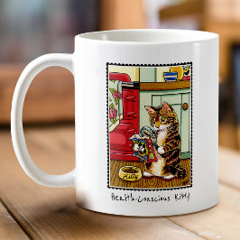 Anpassningsbar för hälsomedveten Kattunge Cute Cut Kaffemugg
