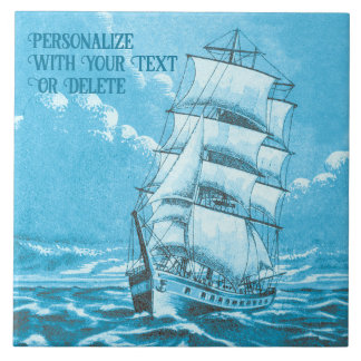 Anpassningsbar för havsblått sjömansblått Frakt Kakelplatta