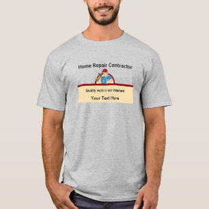 Anpassningsbar för hemreparationskort för handyman t shirt