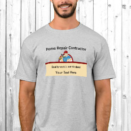 Anpassningsbar för hemreparationskort för handyman t shirt