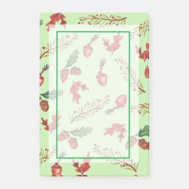 Anpassningsbar för hösten Mönster Post-it Block (Framsida)