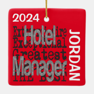 Anpassningsbar för Hotel Manager Extraordinaire Julgransprydnad Keramik