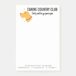 Anpassningsbar för hund Boarding Business Post-it Block