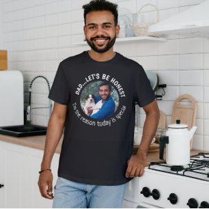 Anpassningsbar för Hund Pappa Speciellare Fars dag T Shirt