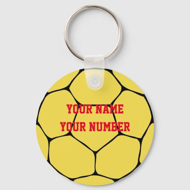 Anpassningsbar för ID-Märkre för handbollstangentk Nyckelring (Framsida)