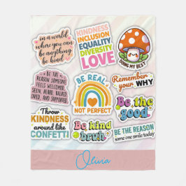 Anpassningsbar för inspirationskänsla - Motiverand Fleecefilt