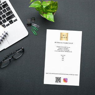 Anpassningsbar för instagram för logotyp av qr-kod flygblad