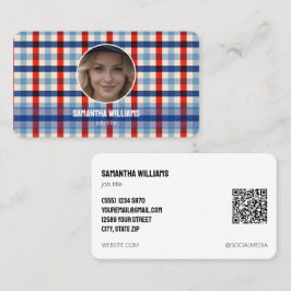 Anpassningsbar för invandring QR eller Logotyp Visitkort