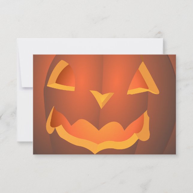 Anpassningsbar för jack-o-Lanterninbjudan  Hallowe Inbjudningar (Framsida)