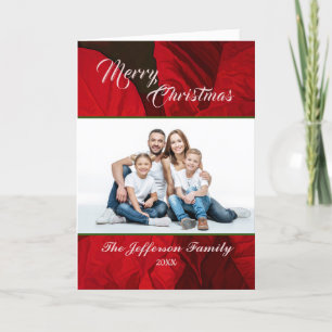 Anpassningsbar för julfotopatset Flowers Family Ph Helgkort