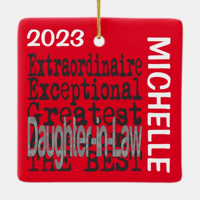 Anpassningsbar för juridiska experter julgransprydnad keramik (Baksida)