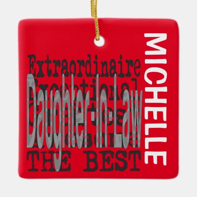 Anpassningsbar för juridiska experter julgransprydnad keramik (Framsida)