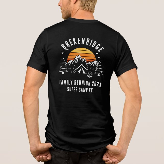 Anpassningsbar för kampanjavacering för återföreni t shirt (Baksida)