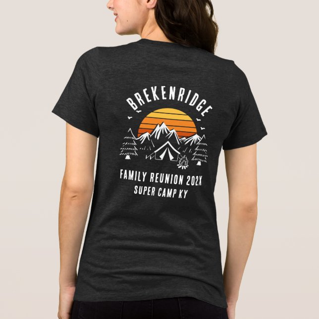 Anpassningsbar för kampanjavacering för återföreni t shirt (Baksida)