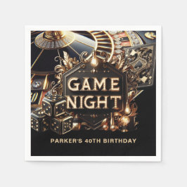 Anpassningsbar för kasino Game Night Pappersservett