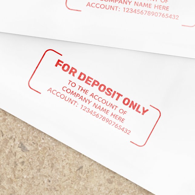 Anpassningsbar för kontonummer som endast avser in självfärgande stämpel (Skapare uppladdad)