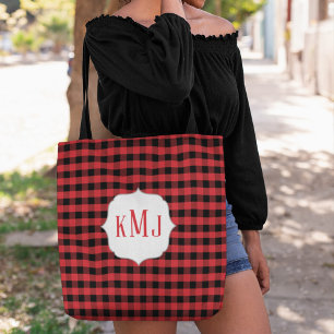 Anpassningsbar för kontroll av Rustic Monogram Buf Tygkasse