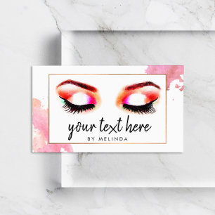 Anpassningsbar för kreativets vattenfärg Eyebrows Visitkort