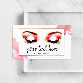 Anpassningsbar för kreativets vattenfärg Eyebrows Visitkort