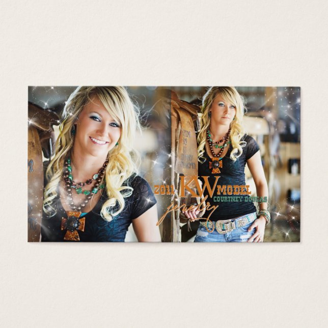 Anpassningsbar för KW Jewelry Visitkort (Framsidan)