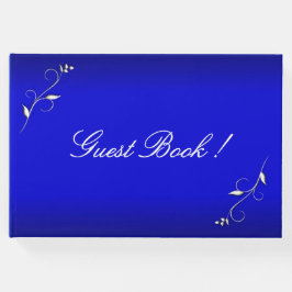 Anpassningsbar för ljusblå Blommigt Gästböcker