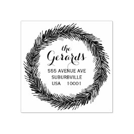 Anpassningsbar för Löv av cirkulär Rubber Frimärke Stämpel